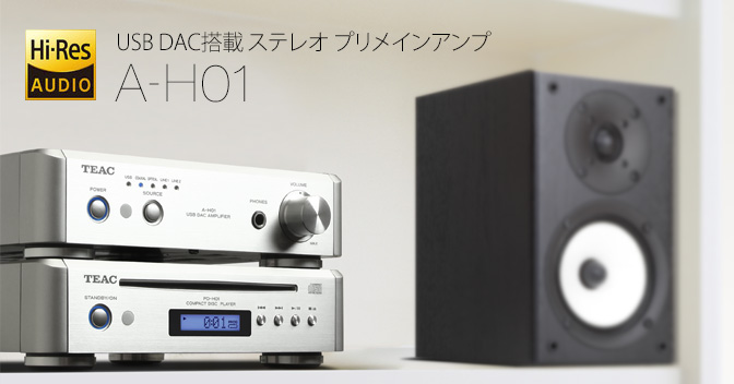 A-H01 - USB DACステレオプリメインアンプ
