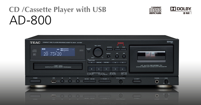 AD-800 - CDプレーヤー/カセットデッキ