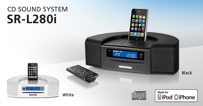 SR-L280i - iPod/iPhone対応CDサウンドシステム