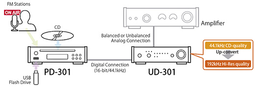 TEAC Lecteur CD Compact PD-301-X - Haute fidélité - Lecteur CD/SACD