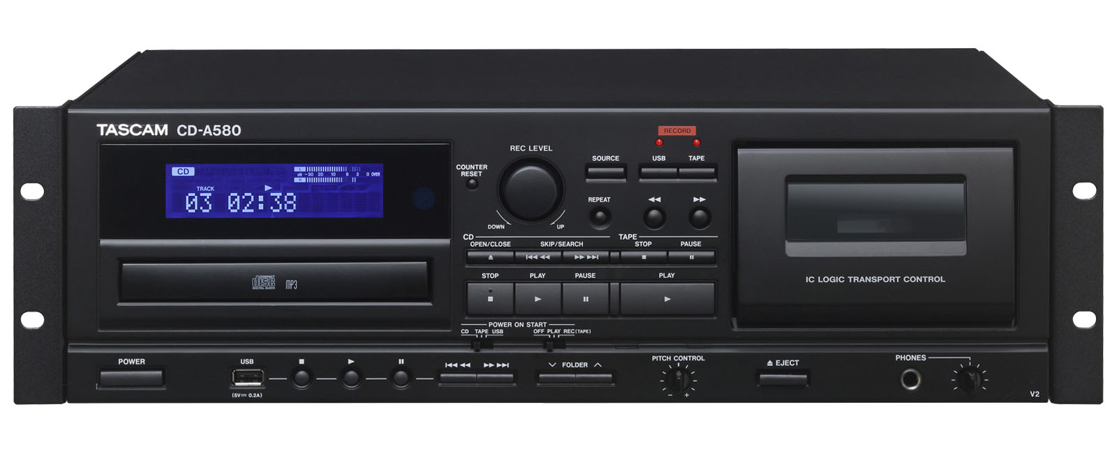 TASCAM CD-A500タスカム 業務用CDプレーヤー - ラジオ・コンポ