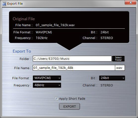 TEAC Hi-Res Editor
