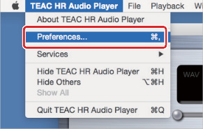 TEAC HR Audio Player