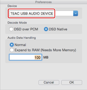 TEAC HR Audio Player