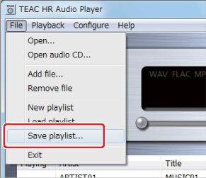 TEAC HR Audio Player