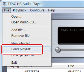 TEAC HR Audio Player