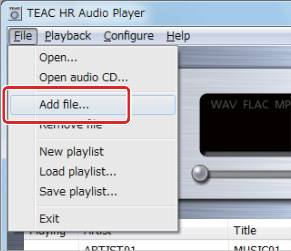 TEAC HR Audio Player