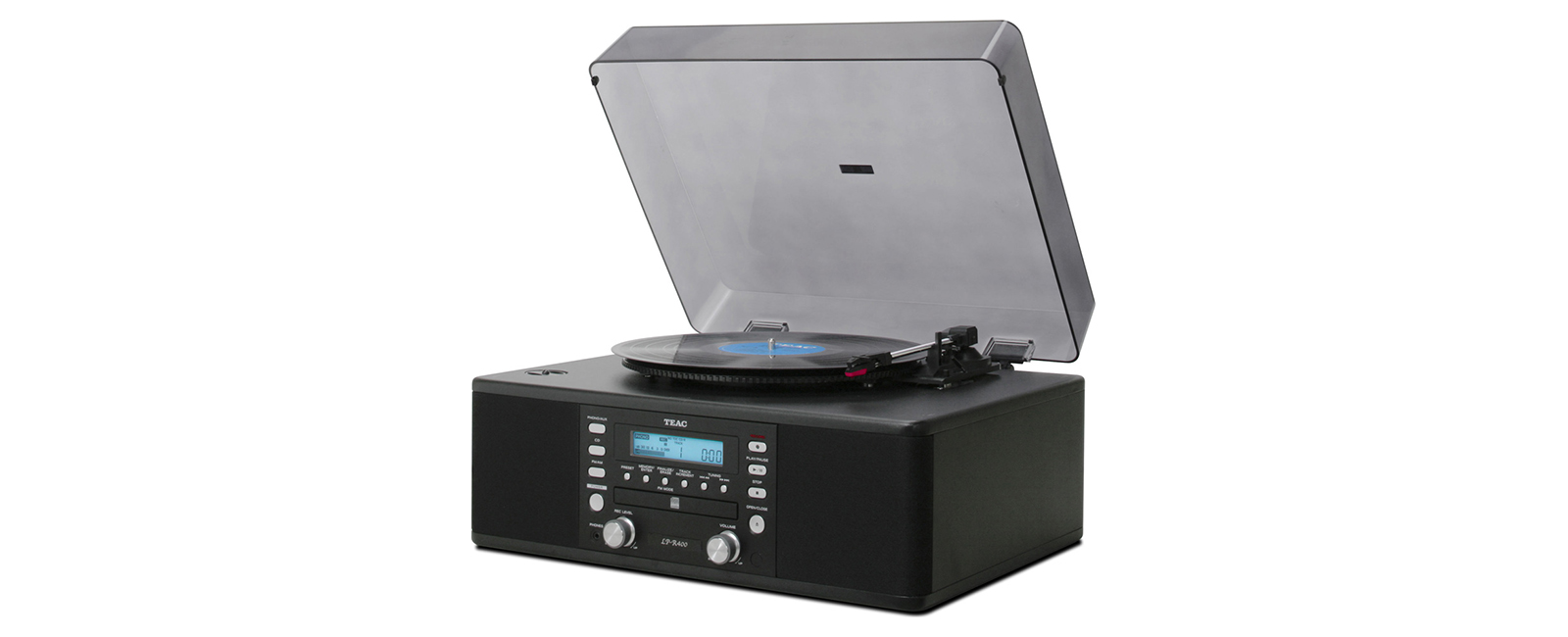 TEAC テアック ターンテーブル付きCDレコーダー LP-R400 整備済みもちろんレコード針も付きます
