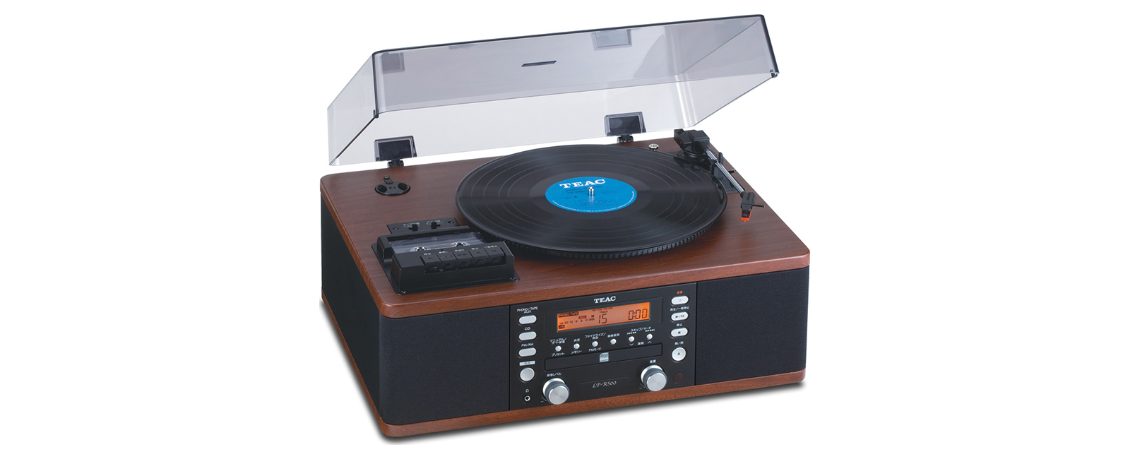 品)TEAC ターンテーブル/カセットプレーヤー付CDレコーダー LP-R520(WA 